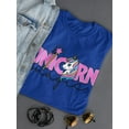 thumbnail image 3 of Magic Unicorn And Wand  Shaped T-Shirt Women -Image by Shutterstock, Female Medium, 3 of 4