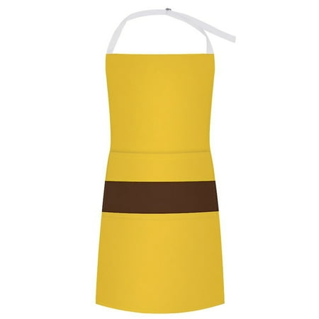 

ZZZHY Ivnahw3850 Brown219 Apron with Pockets Adjustable Aprons for Men/Women Waterproof Chef Aprons for Kitchen Gardening Cooking BBQ Baking Halloween Thanksgiving Christmas