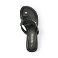 thumbnail image 3 of DREAM PAIRS Women's Flip Flops Comfortable Soft Cushion Slide Slip on Summer Beach Thong Flat Sandals, 3 of 5