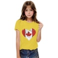 thumbnail image 4 of RXIRUCGD 2025 Summer Clothes for Kids Toddler Kids Boys Girls T-shirt Imprimé Feuilles d'Érable Mode Mignon Col Rond Manches Courtes, 4 of 8