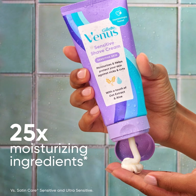 Gillette Venus Summer Surf Sensitive Shave Cream, 6 fl oz
