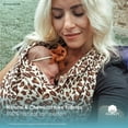 thumbnail image 5 of Baby K’tan Original Baby Wrap Carrier, Infant and Child Sling - Pre-Wrapped Holder for Babywearing - No Tying or Rings - Carry Newborn up to 35 lbs, Leopard Love (X-Small), Women 2-4 , Men up to 36, 5 of 10