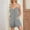 Gray, variant on Yotami Summer Rompers for Women V-Neck Breathable Jumpsuit with Pocket Solid Color Sleeveless Spaghetti Strap Wide Leg Short Jumpsuit for Holiday