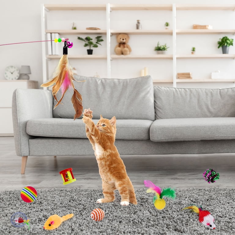 Tripumer 22-Piece Cat Toy Set with Tunnels and Interactive Toys photo 7