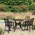 thumbnail image 1 of vidaXL 5 Piece Bistro Set Cast Aluminium Bronze, 1 of 5