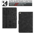 thumbnail image 5 of for iPad 5th/6th/9.7 2017/2018 Folio Flip Case, Embossed PU Leather Case with Smart Auto Wake / Sleep Function & Adjustable Stand (3 Anti-Slip Strips) with Card Slots Protective Cover, Black, 5 of 5