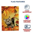 thumbnail image 5 of America Forever Autumn Cat Garden Flag, 12.5 x 18 inches Double Sided, Cat Lover Garden Flag, Fall Leaves and Pumpkins Seasonal Outdoor Flags for Yard, Lawn, and Garden, 5 of 5