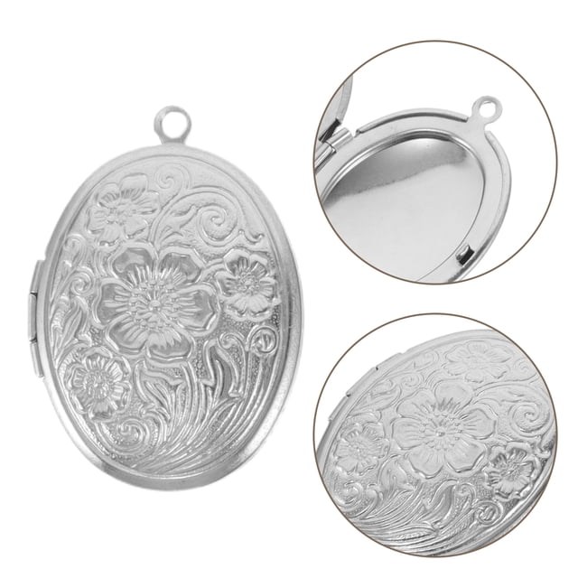 unbranded 5Ud Colgante Oval Vintage En Inoxidable Para Collares Y Proyectos Personalizados