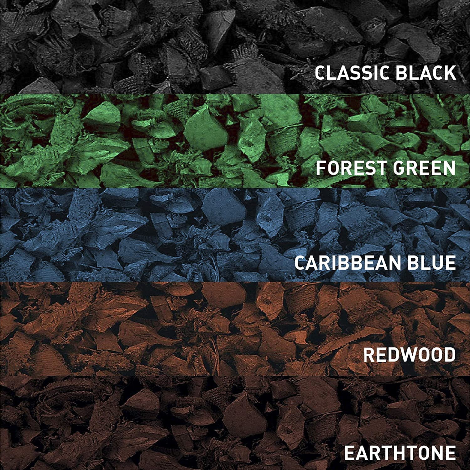 NuPlay Rubber Mulch Earthtone Recycled Rubber Mulch, 1.5 cu ft with 12 Year Color Guarantee