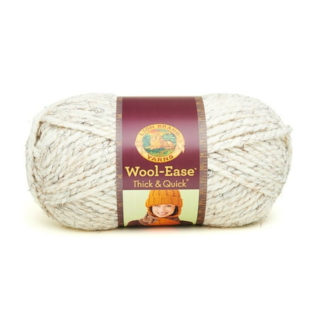 UPC: 0023032644028 | Lion Brand Super Bulky Acrylic Wool Blend Rayon Beige Yarn 106 yd