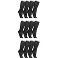 thumbnail image 2 of Yacht & Smith Womens Knee High Cotton Socks, With Lace Trim Top, Black, 2 of 4