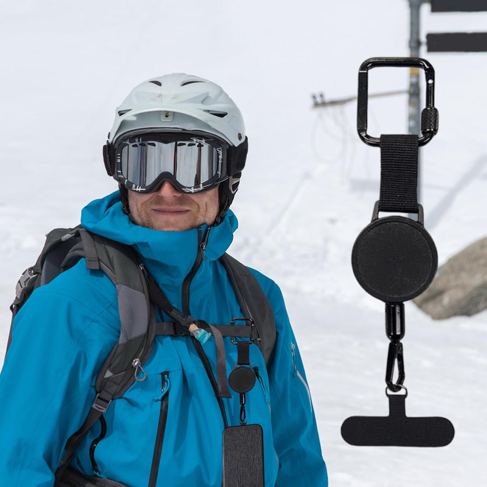 Scalable Theft Phone Buckle, Retractable Anti Theft Phone Tether for  Camping Travel, Outdoor Hiking Cycling Climbing Skiing Photo Holder -  Walmart.com