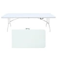 thumbnail image 1 of Table Pliante Portable, Intérieur et Extérieur, Convient au Camping, Blanc, 1 of 7