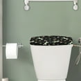 thumbnail image 2 of ZIATUBLE Dragonfly Toilet Tank Covers Soft Toilet Top Cover Tank Lid with Elastic Bottom Toilet Tank Cover Protector Toilet Tank Lid Covers for Bathroom Fits for Most Toilet Tank, 2 of 5