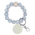 thumbnail image 2 of Llavero Pulsera Pulsera Llavero con cuentas de madera para mujer con R, 2 of 5