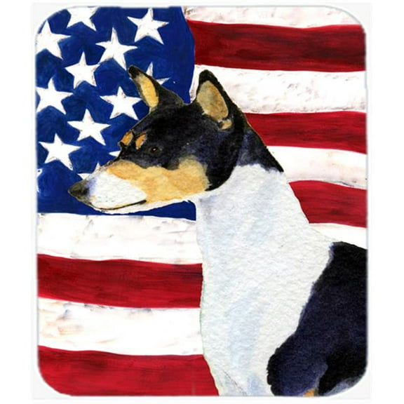Carolines Treasures Usa American Flag With Basenji Mouse Pad