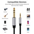 thumbnail image 3 of 3.5mm To 6.35mm Audio Adapter Auxiliary Cable For Cellphone Computer Amplifier Speakers 3.5 Jack To 6.5 Jack Male Audio Cables, 3 of 6