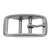 C5384 Nickel Matte, Double Bar Buckle, Solid Brass-LL