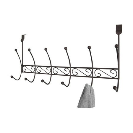 Home Basics 6 Hook over the Door Coat Rack