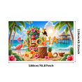 thumbnail image 4 of Decorative Design Hawaiian Banner Tropical Decoration Polynesian Tiki Party Decor for Luau Party Beach Celebration Summer Event, 4 of 8