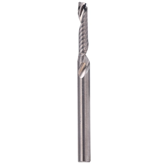 5 fresas de una sola flauta en espiral de acero de tungsteno, herramienta de corte de 3,175 x 2,5 x 12 mm