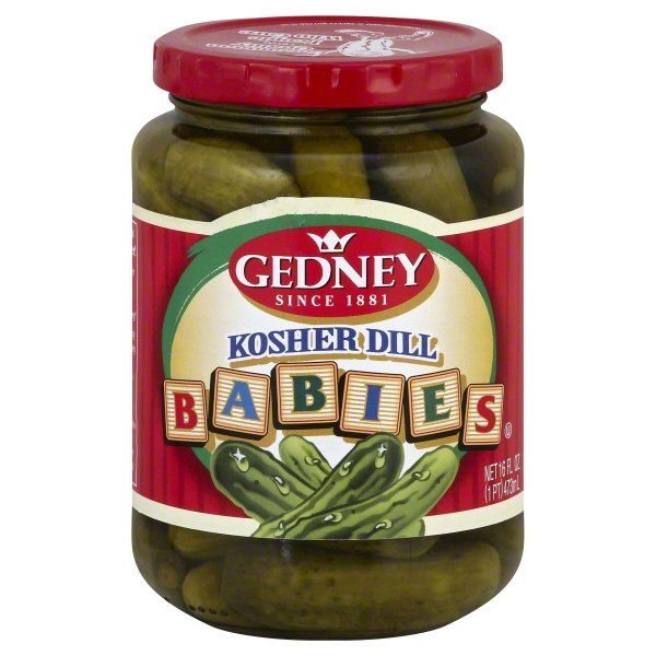 GEDNEY BABY KOSHER DILL PICKLES 16 OZ