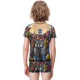 thumbnail image 3 of Transformers Boys 2-Piece Swimsuit Set, Short Sleeve Rash Guard & Swim Trunks, 3 of 7