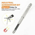 thumbnail image 4 of 6pcs Impact Phillips Screwdriver Bit PH2 (#2) Anti Slip Tip 1/4" Hex Shank 4" (100mm) Long Magnetic Cross Screw Driver Industrial Power Drill Bits for Remove Fastening Screws, 4 of 7