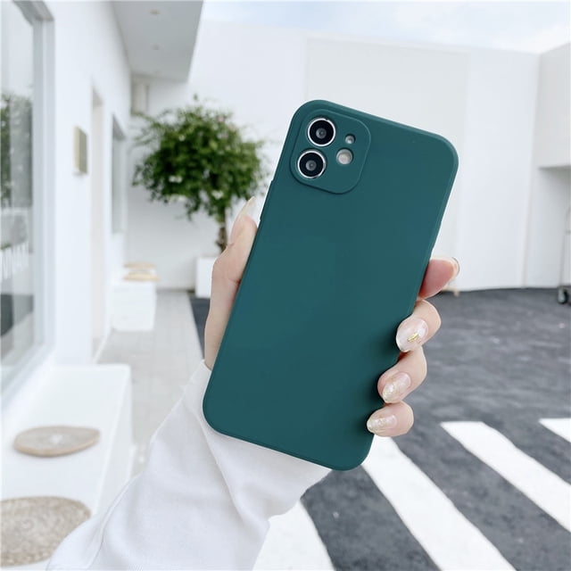 Funda de teléfono de silicona suave de Color caramelo para iPhone 11 12 Pro Max 13Mini XS X XR 7 8 Plus SE2020, funda mate ultrafina a prueba de golpes Tan Jianjun unisex