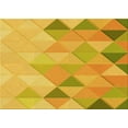 thumbnail image 1 of Ahgly Company Machine Washable Indoor Rectangle Transitional Deep Yellow Area Rugs, 5' x 8', 1 of 7