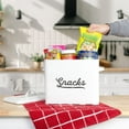 thumbnail image 5 of AuldHome Design Rustic Snack Bin, White Enamelware Snack Container Perfect for Single Serving Snacks, 5 of 10