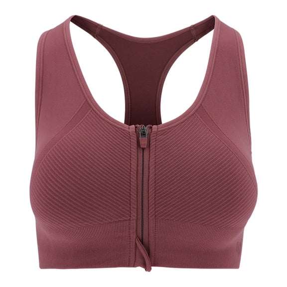 Top Deportivo Marel para Mujer, con Cierre, Vino Talla G