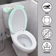 thumbnail image 3 of FORUDESIGNS Otter Lotus Leaf Pattern Toilet Lid Cover Set of 2, Comfortable Bathroom Toilet Protector, Machine Washable Seat Covers Fits Most Size Toilet Lids, Gifts for Family, 3 of 8