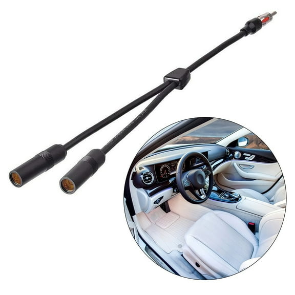 Convenient Dual Female Extension Car Antenna Cable Adapter for Car Radio