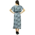 thumbnail image 6 of Bimba Designer Polyester Long Kaftan With Belt Cover Up Maxi Gown Ladies Caftan, 6 of 6