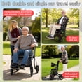 thumbnail image 7 of Koiauber Walkers for Seniors,8" Big Rubber Wheels All Road Rollator Walker with Seat,Foldable Height Adjustable Rolling Walker,Aluminum Alloy Adult Walking Aid, 7 of 7