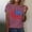 Hot Pink, variant on USA Shirts for Women 4th of July Crew Neck T Shirt Patriot Graphic Tee Casual Short Sleeve Tops