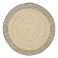 thumbnail image 2 of SAFAVIEH Cape Cod Charmaine Geometric Area Rug, Ivory/Steel Grey, 4' x 4' Round, 2 of 6