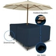 thumbnail image 4 of Covers & all Rectangle Table & Chair Set Cover, Umbrella Hole, Waterproof UV & Weather Resistant, Patio Lawn Garden Backyard Furniture, Air Vents & Drawstrings, 4 of 14