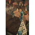 thumbnail image 2 of Satushek, Steve 23x32 Gold Ornate Wood Framed with Double Matting Museum Art Print Titled - Germany, Rothenburg, Overview of rooftops, 2 of 4