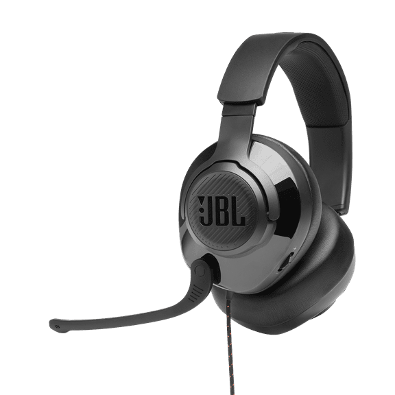 Restored JBL Quantum 200, Wired over-ear gaming headset with flip-up mic (Refurbished)