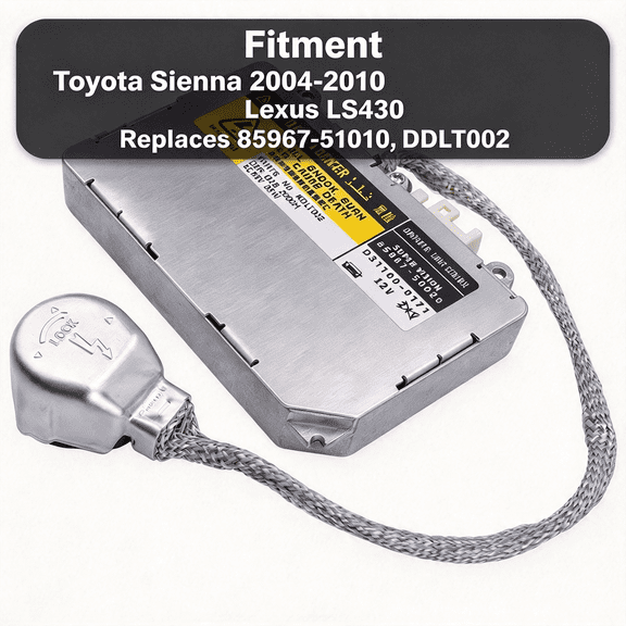 Xenon Headlight Ballast HID Ballast D2S D2R for Toyota Sienna 2004-2010 for Lexus LS430 Replaces 85967-51010, DDLT002