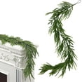 thumbnail image 2 of Guvpev 6FT Artificial Christmas Garland, Real Touch Pine Garland, Faux Greenery Garland for Table Mantle Wall Indoor Outdoor Christmas Decorations, 2 of 8