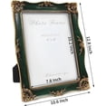 thumbnail image 2 of Vintage 8x10 Inch Ornate Picture Frame with Real Glass - Green Wall & Tabletop Decor for Home, Gift, 2 of 7