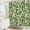 Geo Green, variant on Black and Cream Banana Leaf Shower Curtain \u2013 72x72 Tropical Botanical Fabric Bathroom Curtain, Minimalist Monochrome Design, Modern Printed Decor for Apartments, Guest Baths, or Dorms