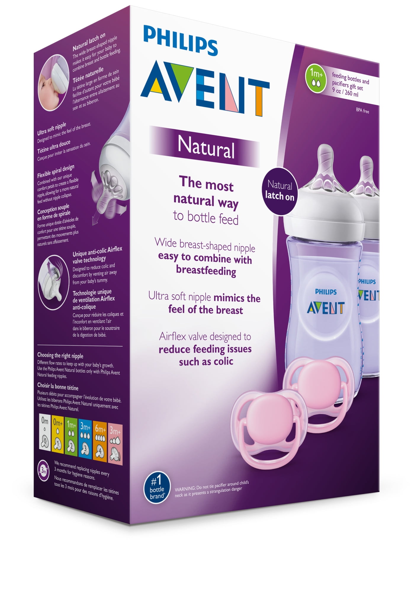 Philips Avent Natural Baby Bottle Purple Baby Gift Set Scd113 23 Walmart Com