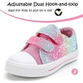 thumbnail image 3 of Kushyshoo Kids Canvas Shoes Colorful Glitter Children Sneaker Toddler Girls School Shoes Size 12, 3 of 7