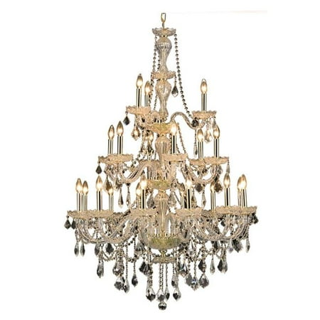 UPC 842814129504 product image for Elegant Lighting Value Giselle 21LT Gold Chandelier - V7890G38G/RC | upcitemdb.com