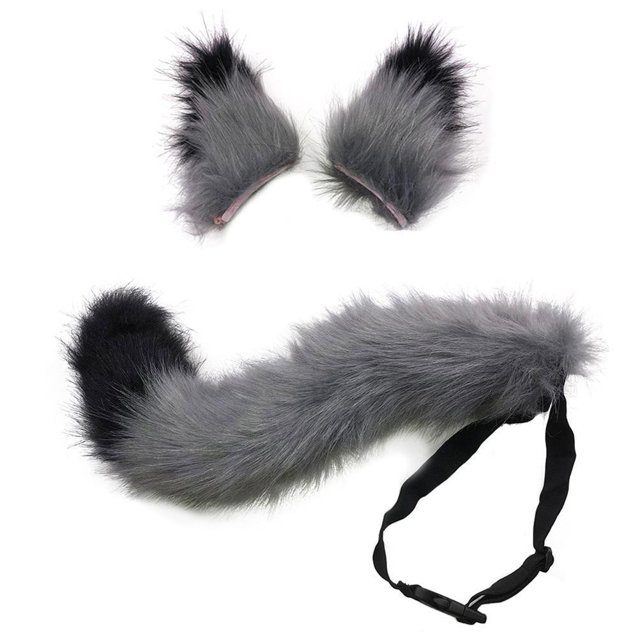 Halloween Fiesta Cosplay Conjunto Navidad Cola Oreja Personalidad Campana Cuello Collar Fabuloso Cosplay Traje Cola matsuzay HA043243-14