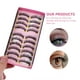 thumbnail image 2 of 10 pares de pestañas postizas pestañas postizas pestañas de fibra artificial pestañas de maquillaje, 2 of 4